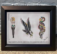 Munday Tattoo Flash “Vintage Rips” -  11”x14” (6-2023)