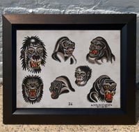 Munday Tattoo Flash “Vintage Rips” - 11”x14” (9-2023)