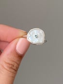 Image 3 of Pearl Bezel Silver Ring