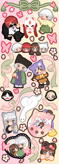 KamiSamaKiss_ Stickersheet 