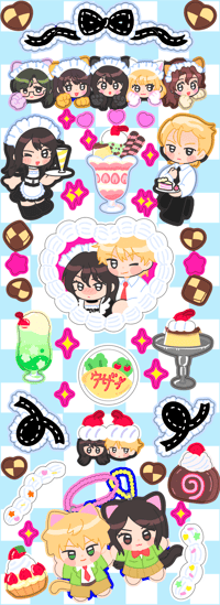 MaidSama_Stickersheet