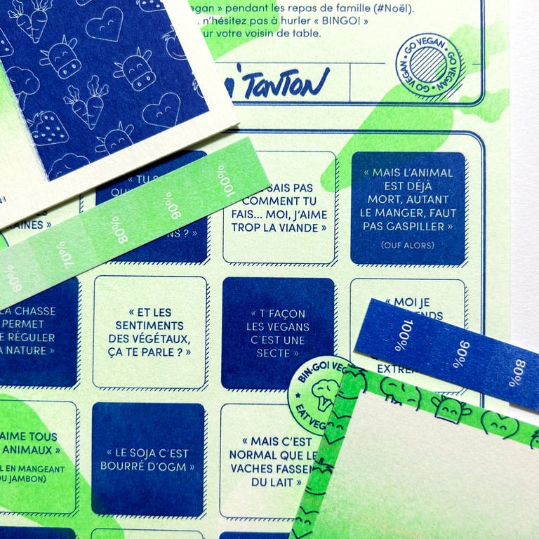 [PACK] Cartes postales x4 - Vegan 🥬 Image 3