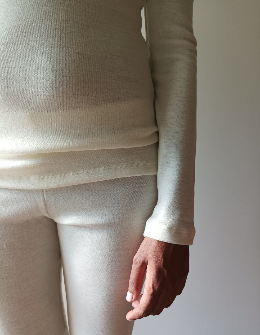 Image of MAGLIA GIROCOLLO donna_ 100% MERINOS _NATURALE