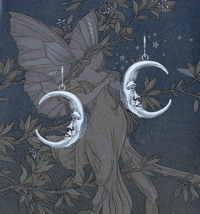 Image 2 of Silver Moon Earrings