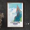 Chamonix - Mont Blanc | Samivel | 1972 | Vintage Travel Poster | Wall Art Print | Home Decor