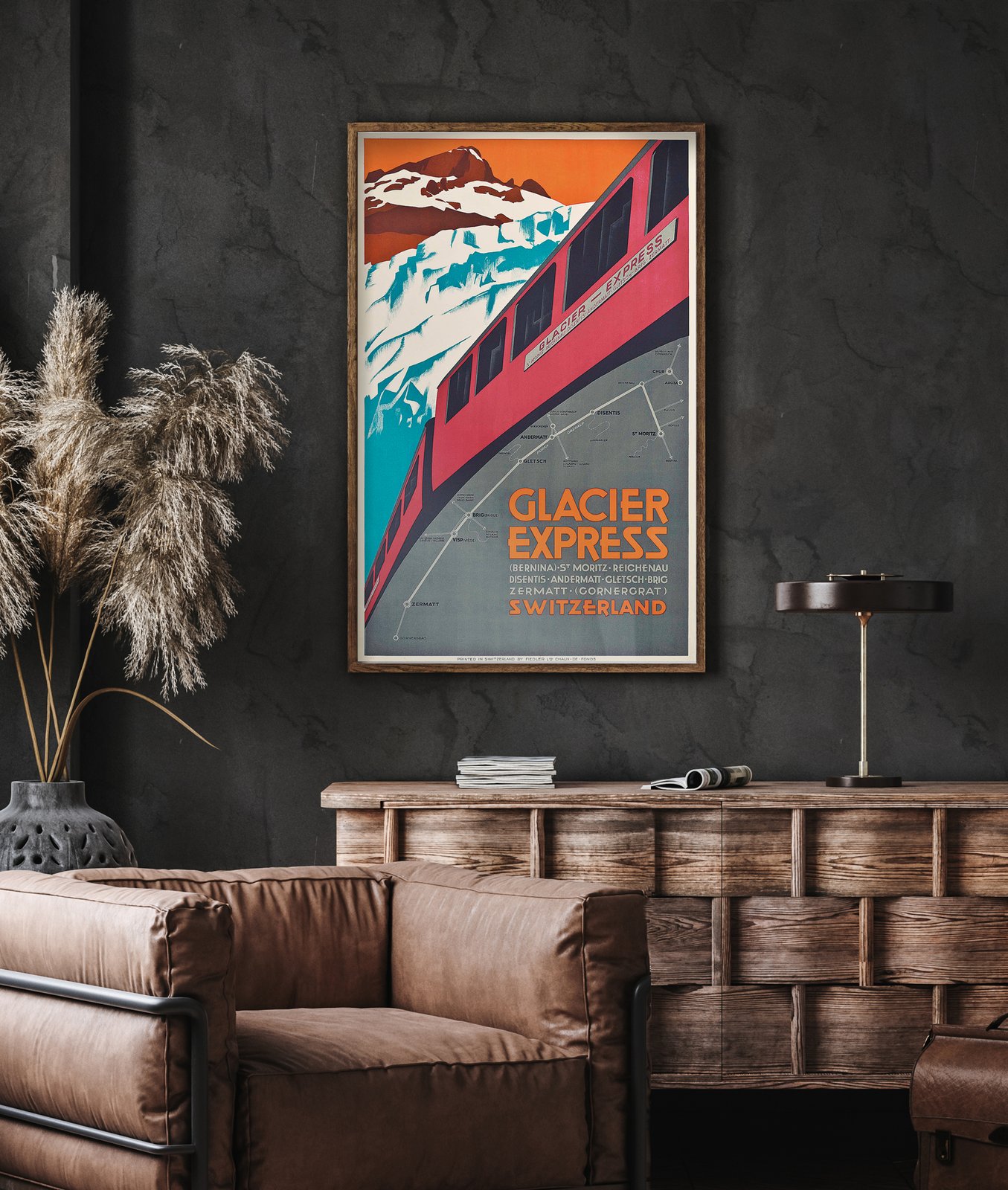 Glacier Express Switzerland (Bernina) | Vintage Poster | Wall art