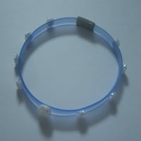 Image 1 of White Rose Blue Collar 