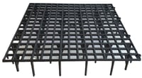 Image of Floor Grid With Supports - Black