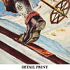 Norge Skisportens Hjemland | Dagtin Th. Hanssen | 1935 | Wall Art Print | Vintage Travel Poster