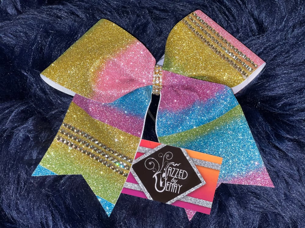 Image of Glitter Cheer Bows 