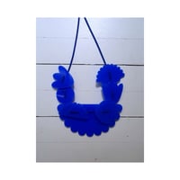 Image 2 of ROŽA - MODRA .4 // necklace plexiglass FLOWER - MODRA .4