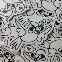 Image 3 of Flying Rats Die-Cut Stickers