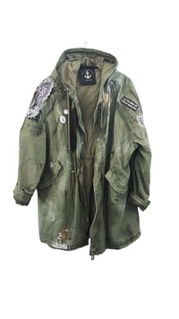 Image 3 of Love is on the way ¥ viLLaGe punK ¥ IbiZa ¥ PARKA ¥ JaCket ¥ upCycliNg ¥ festiVal