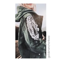 Image 2 of Love is on the way ¥ viLLaGe punK ¥ IbiZa ¥ PARKA ¥ JaCket ¥ upCycliNg ¥ festiVal