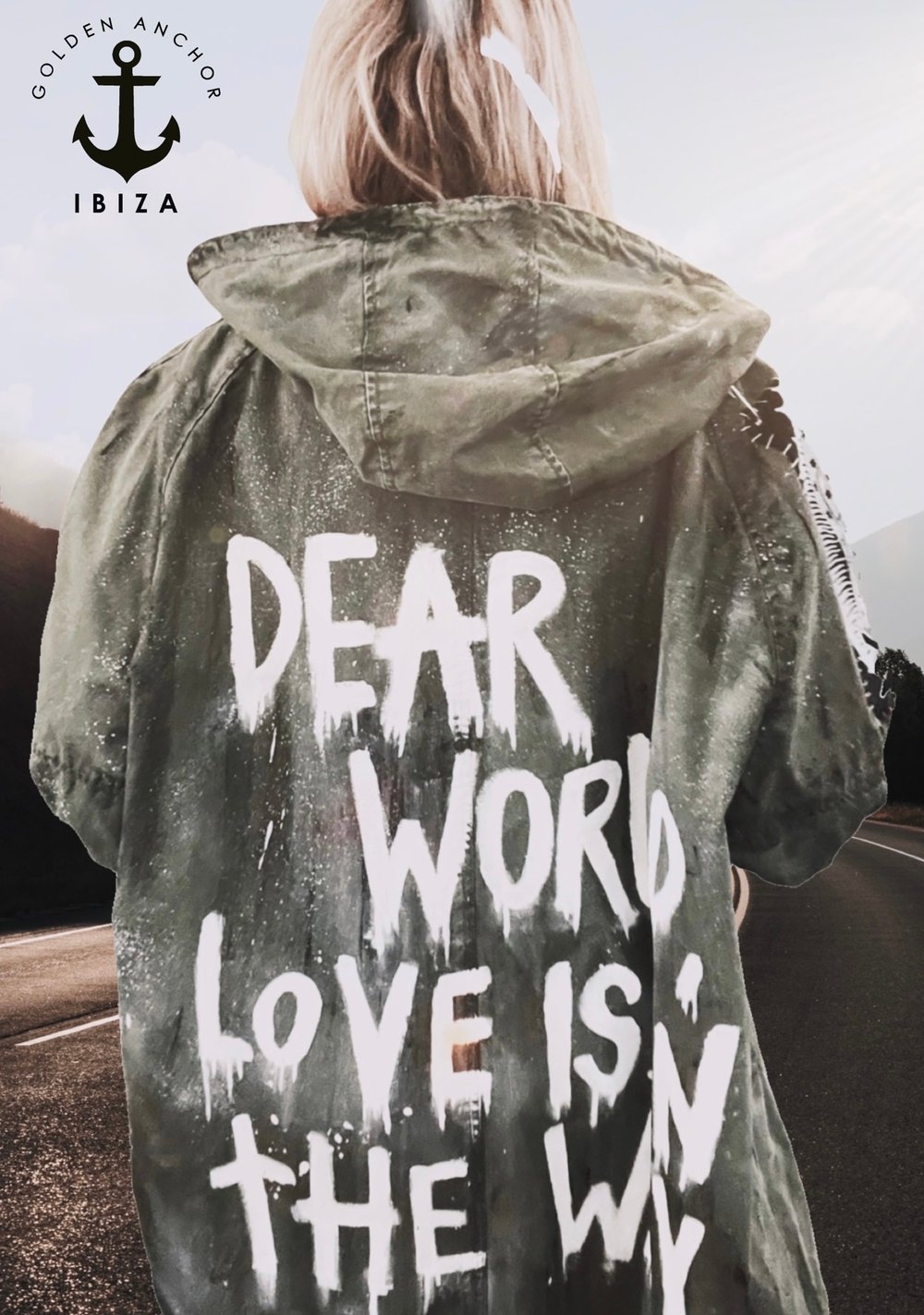 Image of Love is on the way ¥ viLLaGe punK ¥ IbiZa ¥ PARKA ¥ JaCket ¥ upCycliNg ¥ festiVal