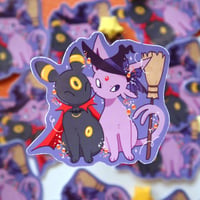 Image 1 of ☆ LAST CHANCE ☆ Spooky Umbreon & Espeon Sticker