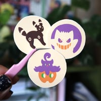 Image 1 of ☆ LAST CHANCE ☆ Spooky cookies stickers (set of 3)