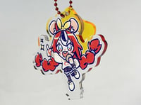 Image 2 of Hakos Baelz StrawBAEry Acrylic Standee Keychain