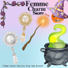 Femme Charm Pearlie Drop Gem Brooch