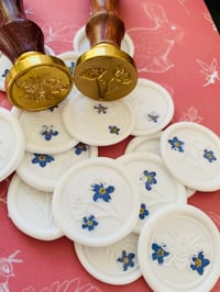 Spring Flowers and Honey Bee forget-me-not wax seals