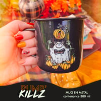 Image 1 of 🟢 STOCK 🟢 MUGS en metal Halloween (4 designs) - 🎃 PUMP'KILLZ 🎃