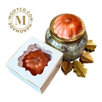 Image 1 of Pumpkin & Leaf Soap Set