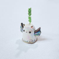 Image 3 of devil ghost ceramic figurine with hole for tiny flower