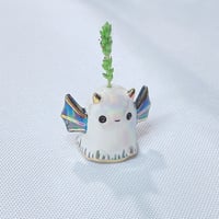 Image 4 of devil ghost ceramic figurine with hole for tiny flower