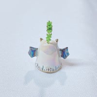 Image 5 of devil ghost ceramic figurine with hole for tiny flower