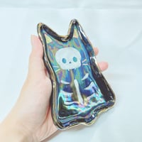 Image 5 of skeleton ghost cat trinket dish (5.4 inches length) 