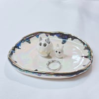 Image 4 of Totoro with ghost mask trinket dish (4.4 inches in length)