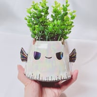 Image 1 of Mean devil ghost small planter