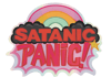 'SATANIC PAINC' holographic sticker