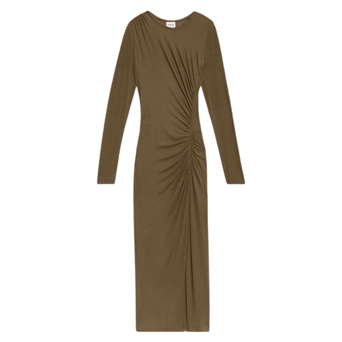Image of ISABEL MARANT JELINA DRESS KHAKI