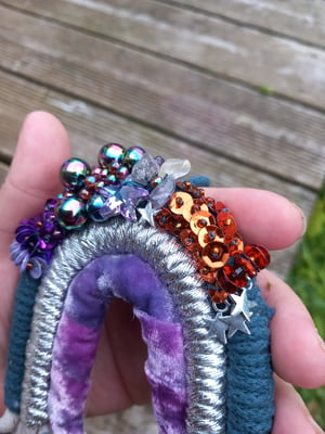 Mini macrame beaded rainbow 5