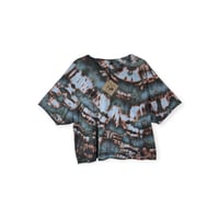 Image 1 of 2XL Crop Tee in Ember Ice Dye 