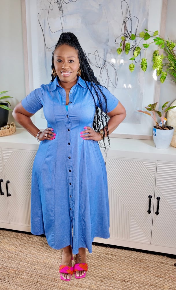 Image of Demi Denim Dress