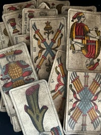 Image 12 of Superbe tarot piémontais d’Alessandro Viassone, début 1900, Italie, exemplaire tamponné