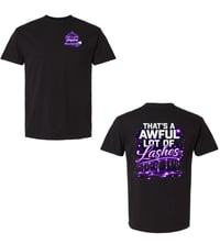 Image 2 of Preorder THATS A AWFUL LOT OF LASHES TEE UNISEX