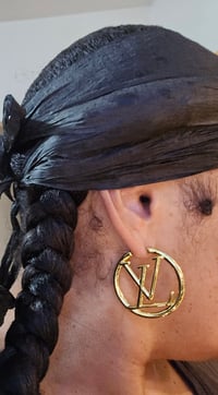 Image 6 of EXCLUSIVE GOLD HOOP EARRINGS