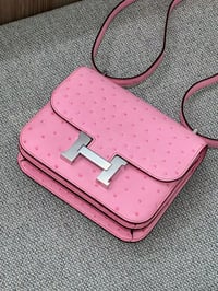 Image 4 of Pink Ostrich Leather