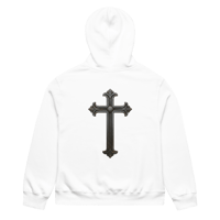 Image 3 of Oversized heavyweight hoodie (NO KING BUT JESUS)