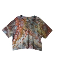 Image 2 of 2XL Crop Tee in Mojave Geode Ice Dye