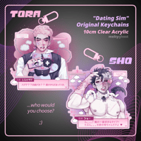 Image 1 of Dating Sim: Sho and Tora Keychains 10cm IN STOCK