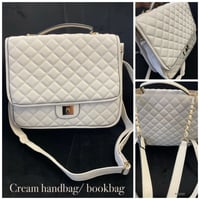 Image 1 of Cream handbag / bookbag