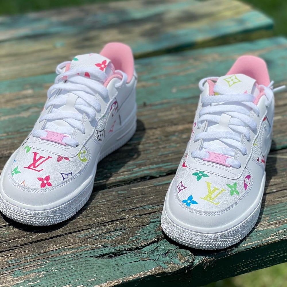Image of Custom Multi Color Nike Air Force One Low