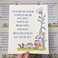 Frog and Toad Quote Print