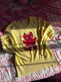 Image 3 of Strawberry Baby Kitty Top 🍓🐱♡ (M)