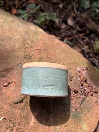 Image 2 of Tiny green lidded pot