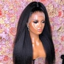 Image 2 of Kinky straight 13x4 Lace Front wig